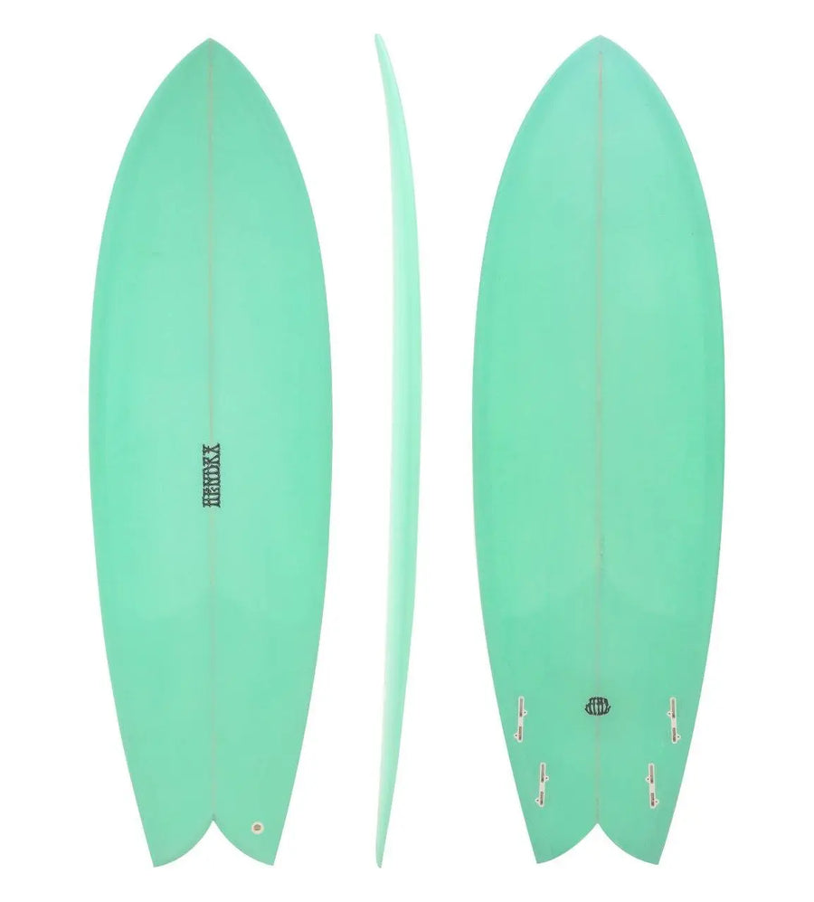 Jimz Hendrx Retro Fish - Pastel Green Surfboard