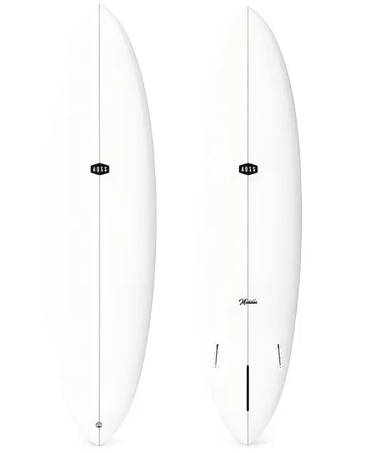 Middie - Midlength Surfboard Clear White