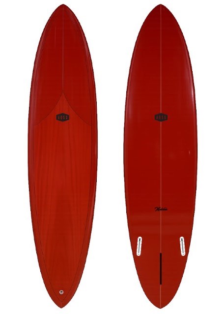 Middie - Midlength Surfboards Maroon