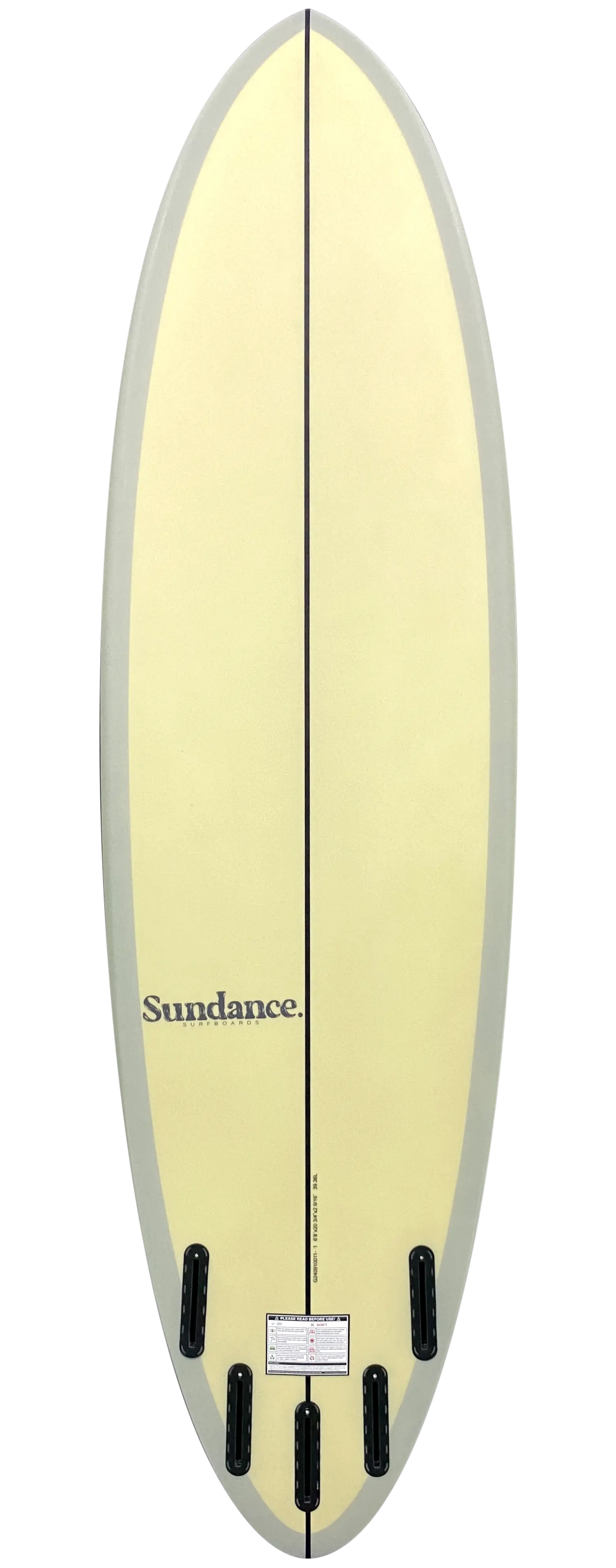 SUNDANCE Modern Midlength - Yellow/Grey Surfboard
