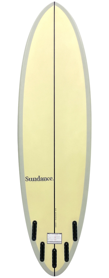 SUNDANCE Modern Midlength - Yellow/Grey Surfboard