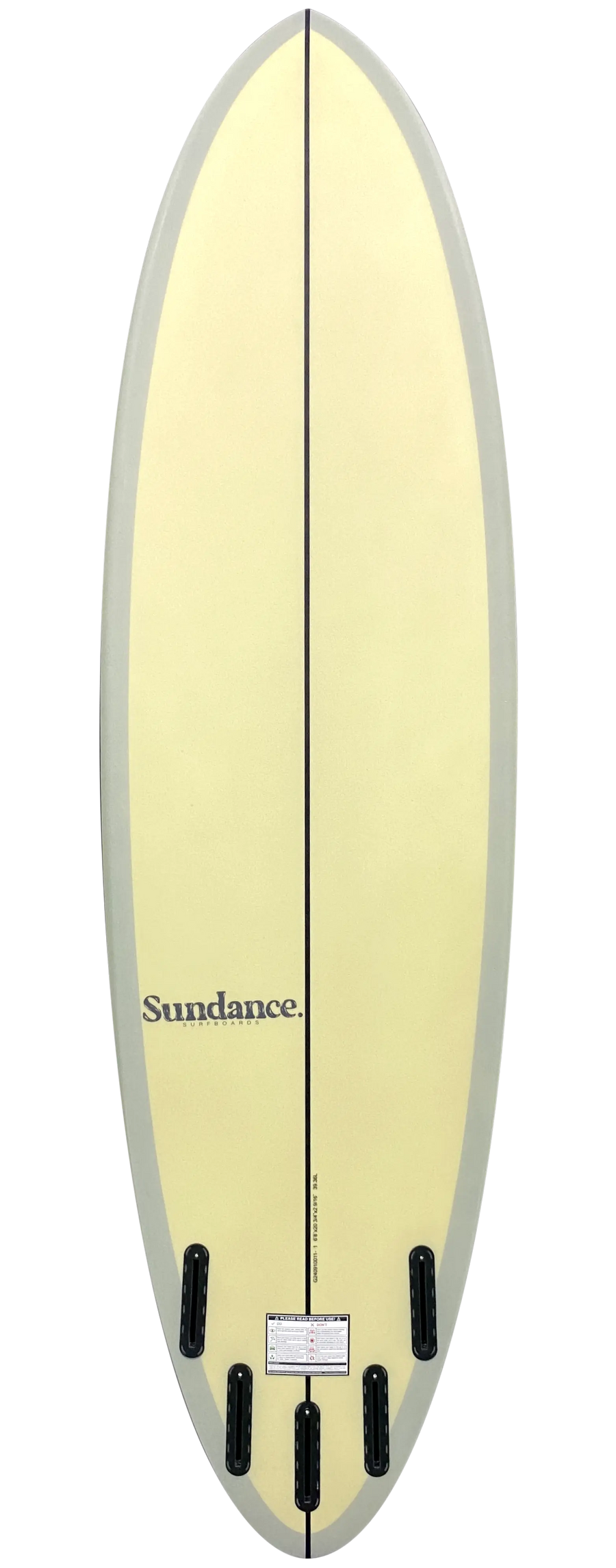 SUNDANCE Modern Midlength - Yellow/Grey Surfboard
