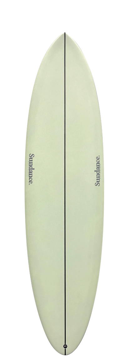 SUNDANCE Modern Midlength - Yellow/Grey Surfboard