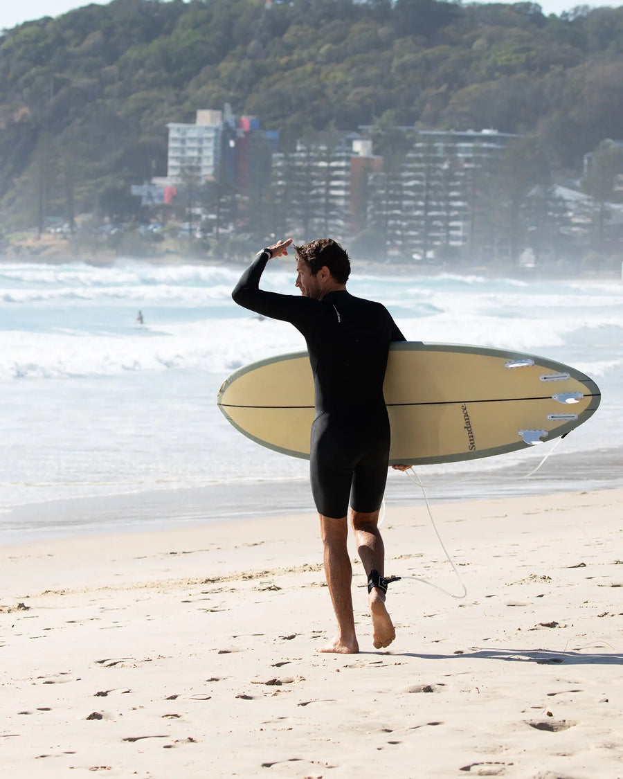 SUNDANCE Modern Midlength - Yellow/Grey Surfboard