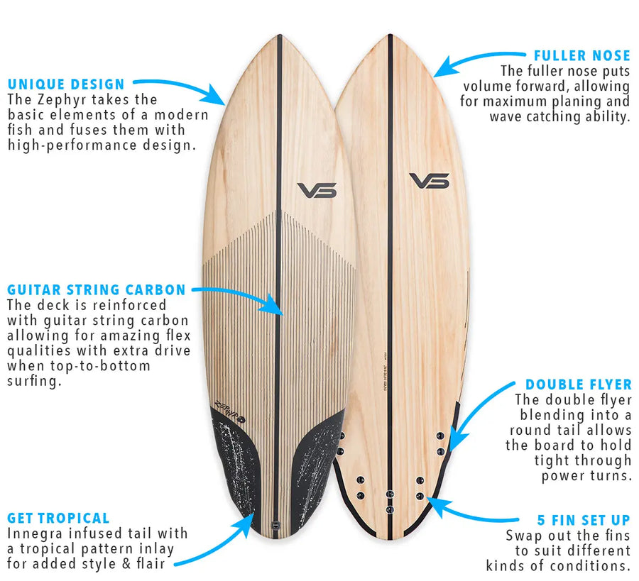 Zephyr Hybrid Shortboard - Eco Surfboard
