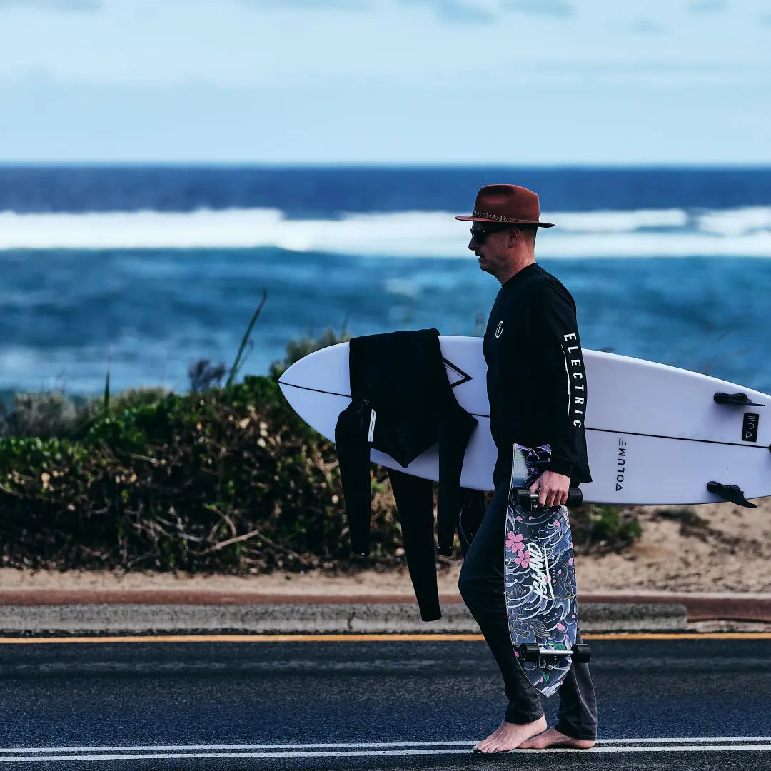 Island Skate Fish Cruiser - Koi White 32"