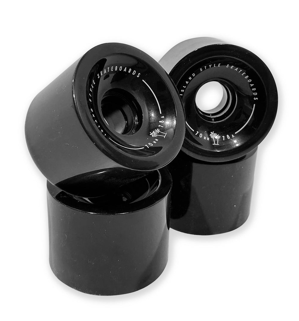 Island Skate Wheels - Black 70mm 4 pack