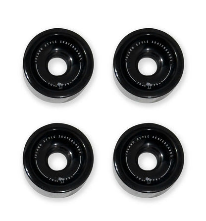 Island Skate Wheels - Black 70mm 4 pack