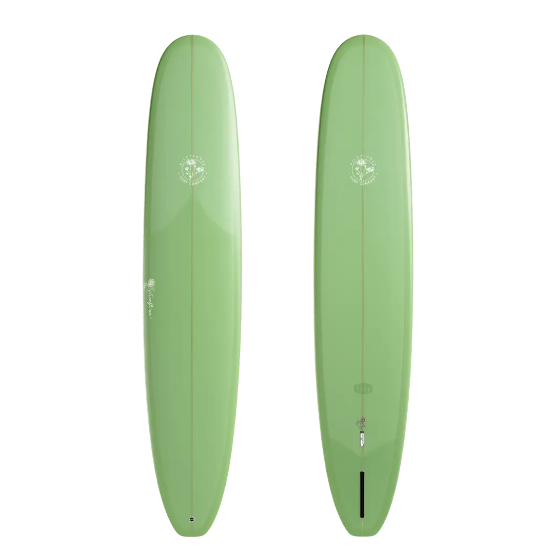 Wildflower Sunflower Longboard - Green Surfboard