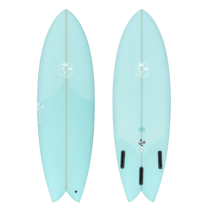 Wildflower Sweet Pea - Mint Surfboard