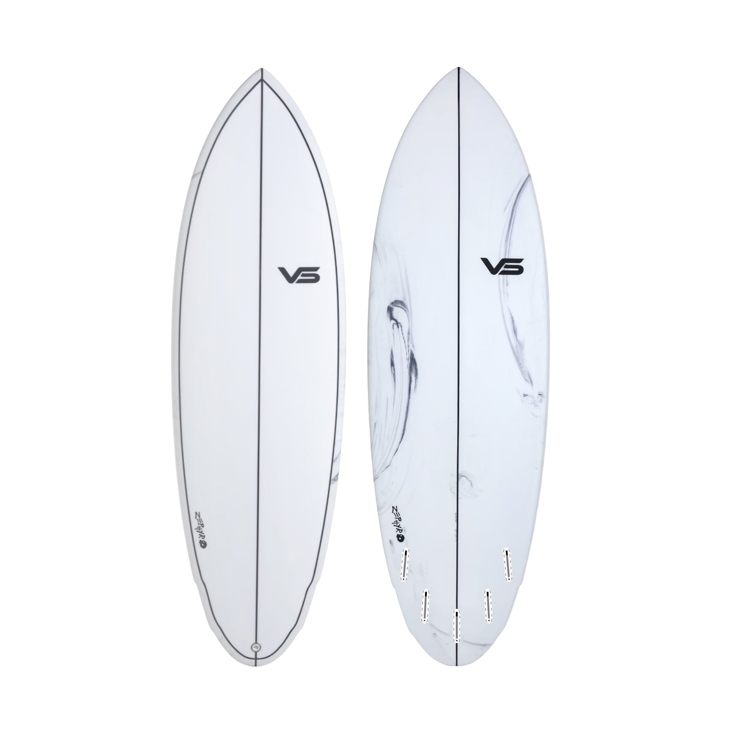 Zephyr Hybrid Shortboard (Single Tab) - Marble Surfboard