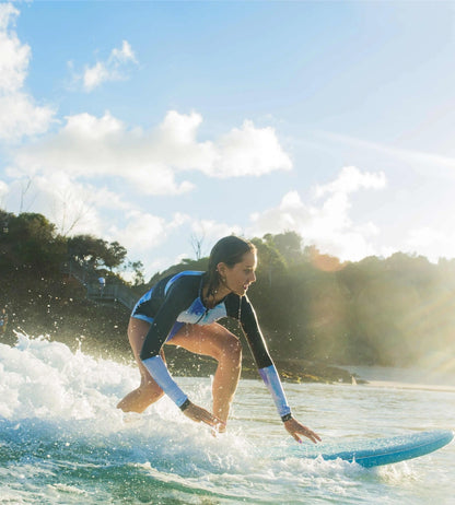 Bom Bora Softboard - Blue Leaves