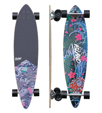 Island Skate Longboard Pintail - Koi 38"