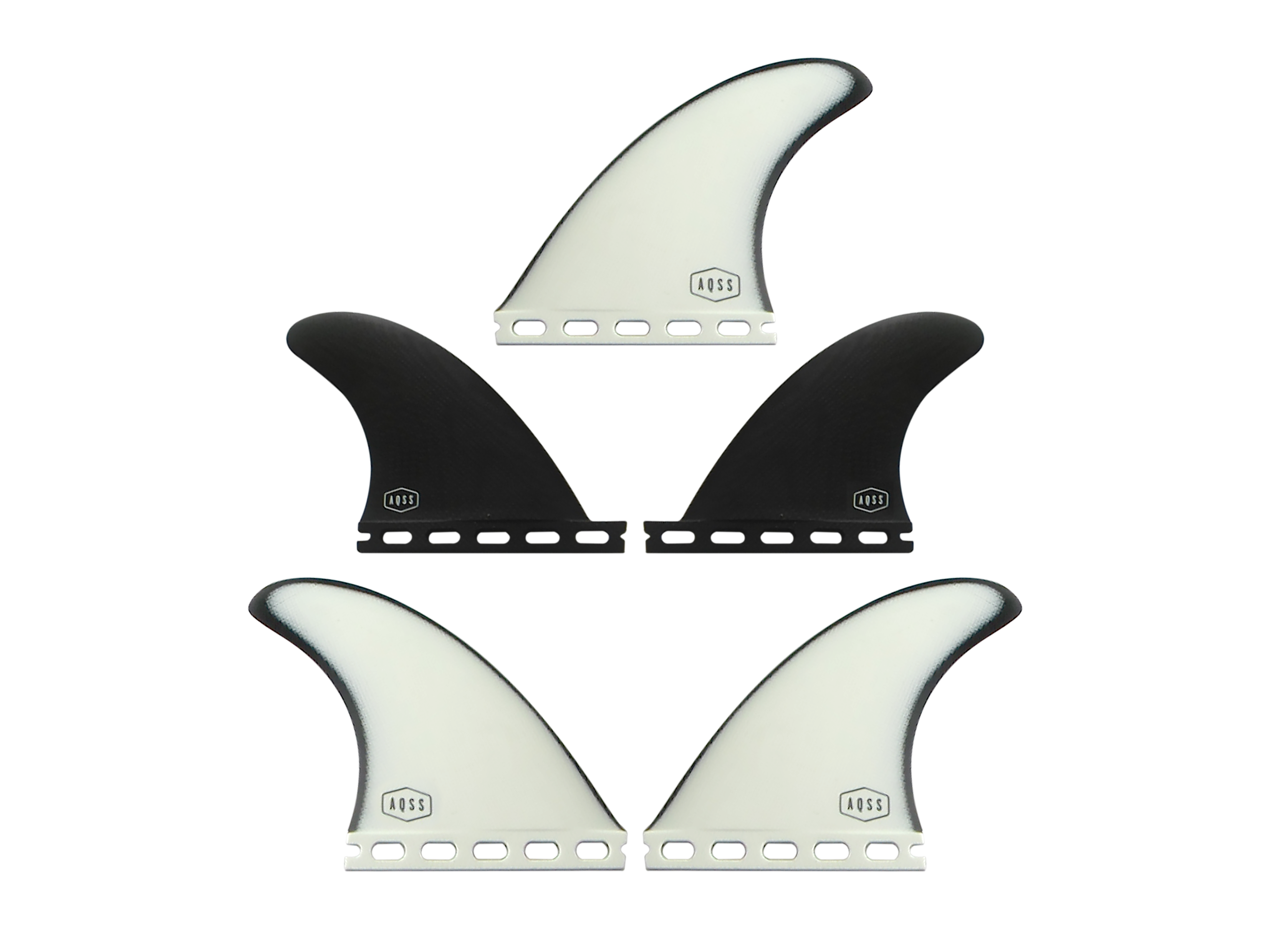 AQSS 5 Fin Set - Midnight Single Tab – The Surfboard Warehouse NZ