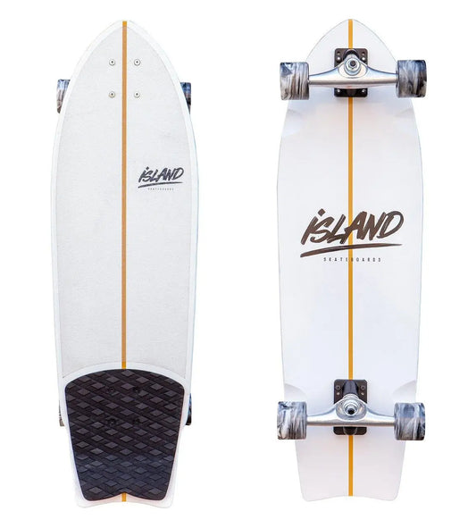 Island Skate Cruiser - White 32"