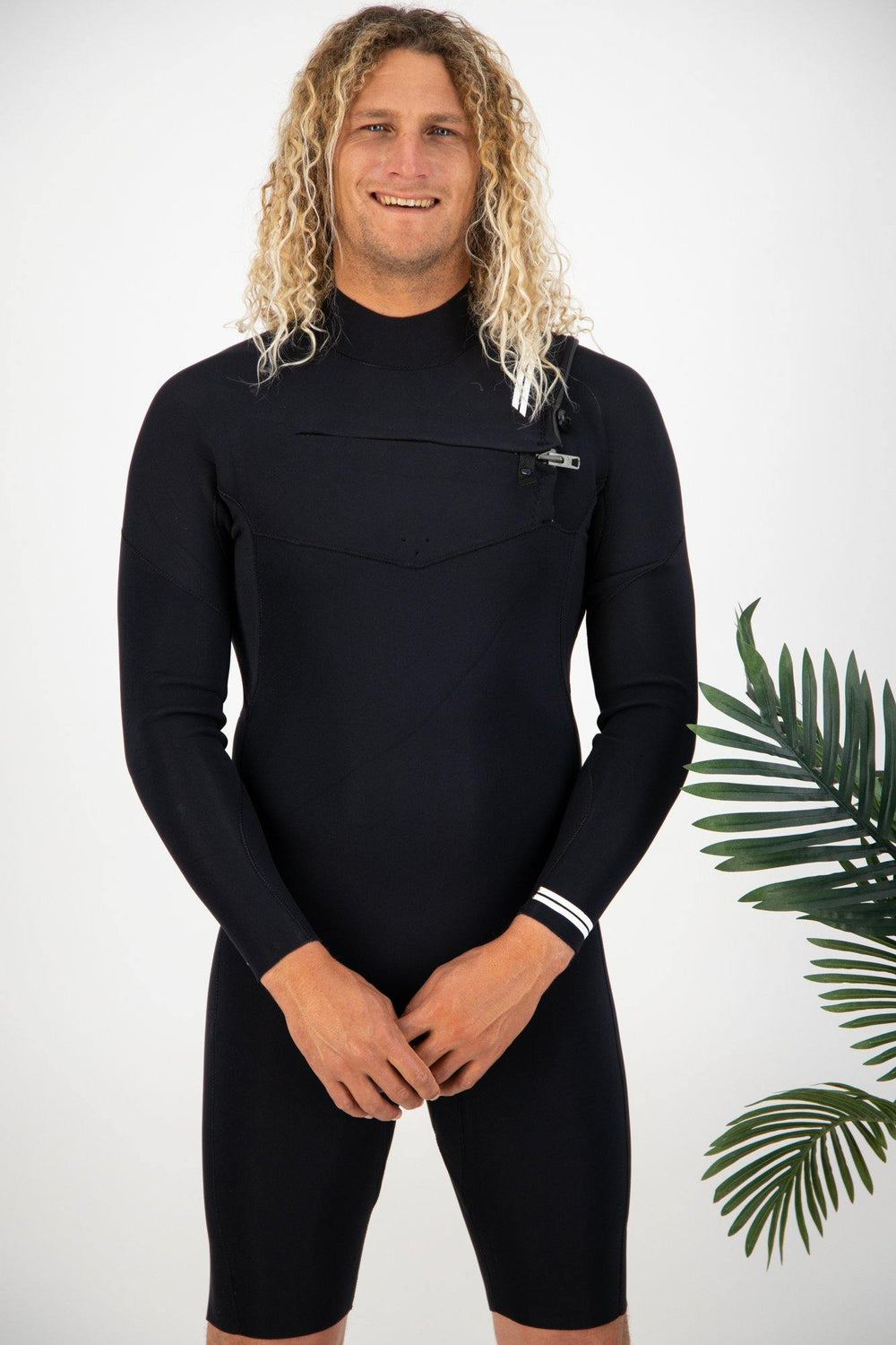 Premium Mens 2/2 Long Sleeve Chest Zip Springsuit - The Surfboard Warehouse NZ