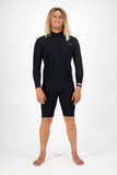 Premium Mens 2/2 Long Sleeve Chest Zip Springsuit - The Surfboard Warehouse NZ